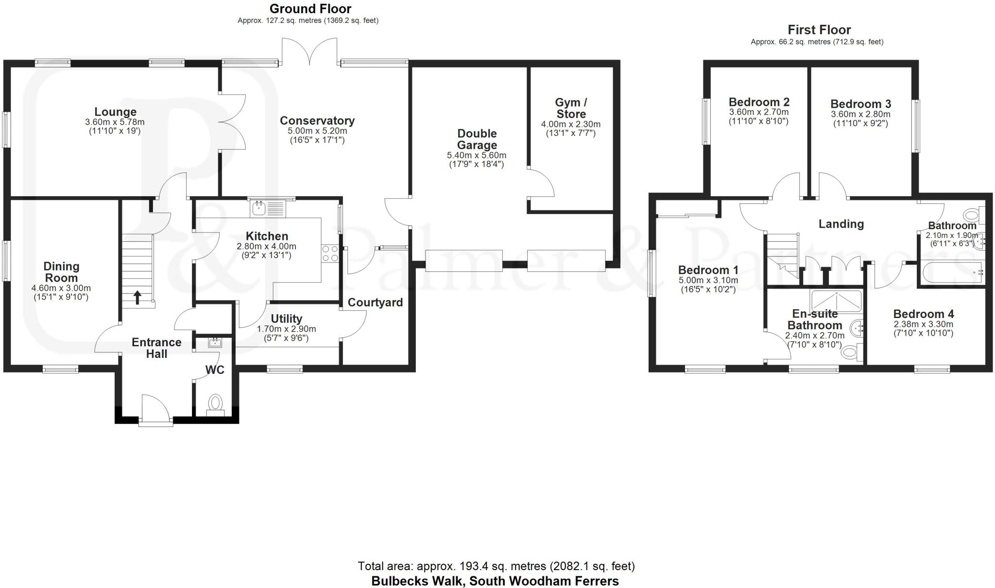 Bulbecks Walk, South Woodham Ferrers, Chelmsford, Essex, CM3 floorplan