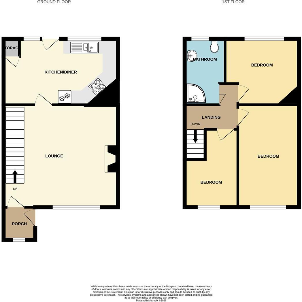 Rock Bank, Buxton floorplan