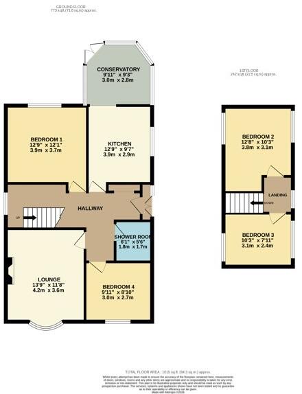 New Park Road, Aston, Flintshire floorplan