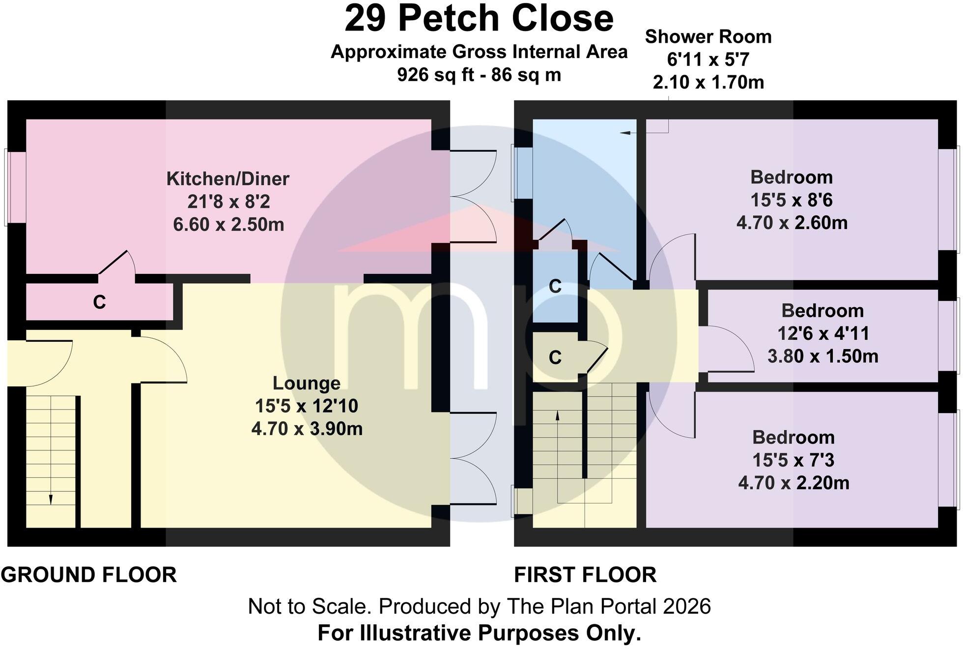 Petch Close, Middlesbrough, TS1 floorplan