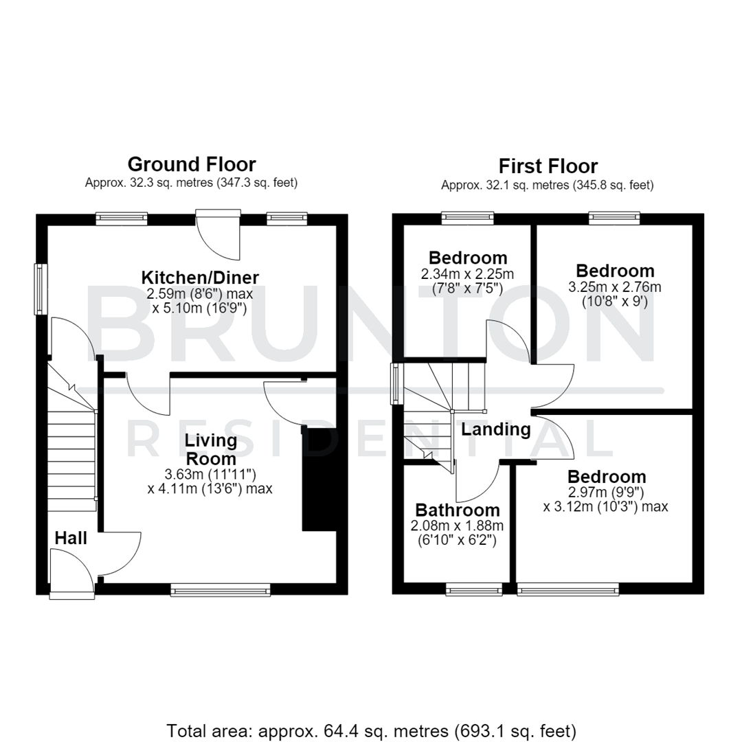 Woodside Grove, Tantobie, Stanley, DH9 floorplan