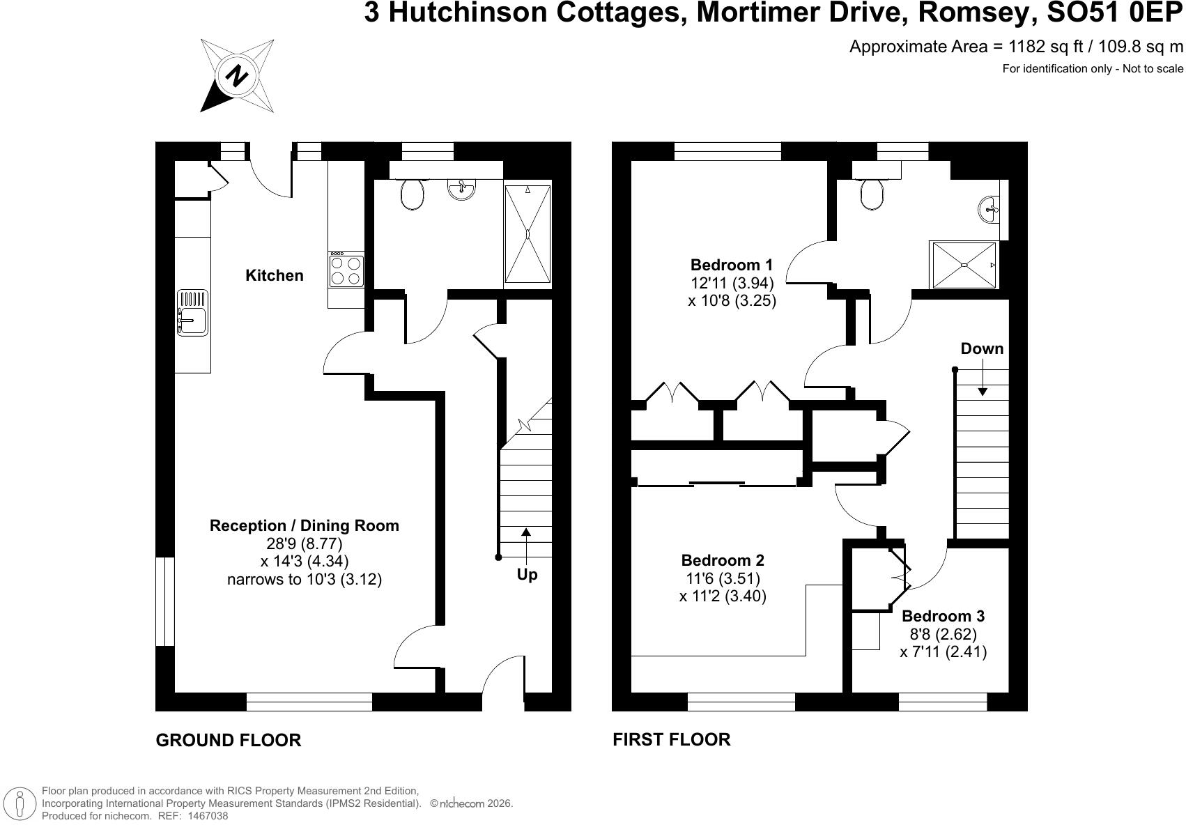 Hutchinson Cottages, Mortimer Drive, Romsey, Hampshire floorplan
