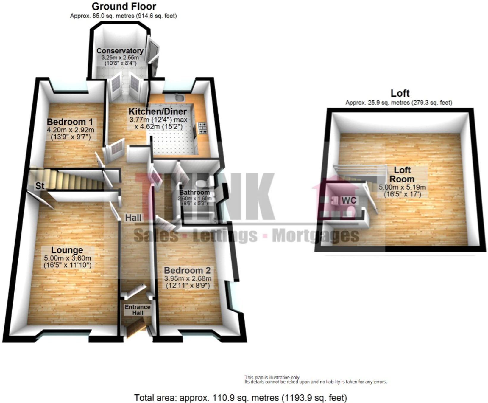 Waverley Road, Lowton, WA3 floorplan