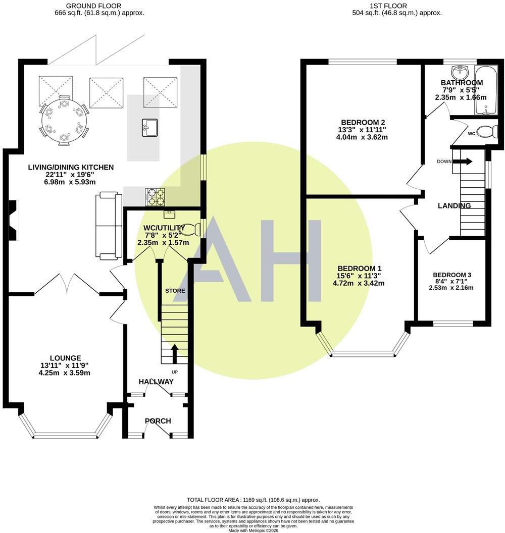 Firs Road, Sale floorplan