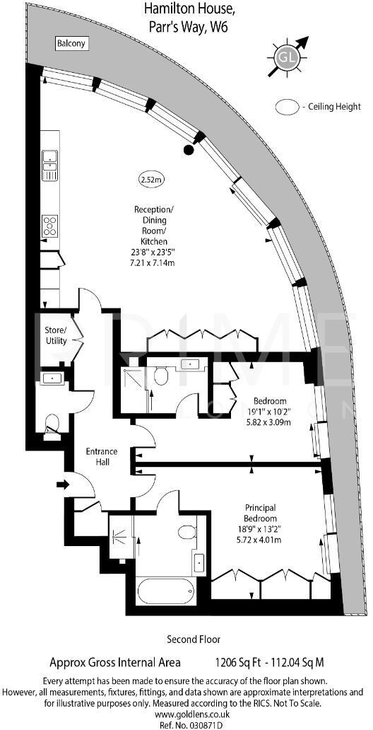 Hamilton House, Parr's Way, Fulham Reach floorplan