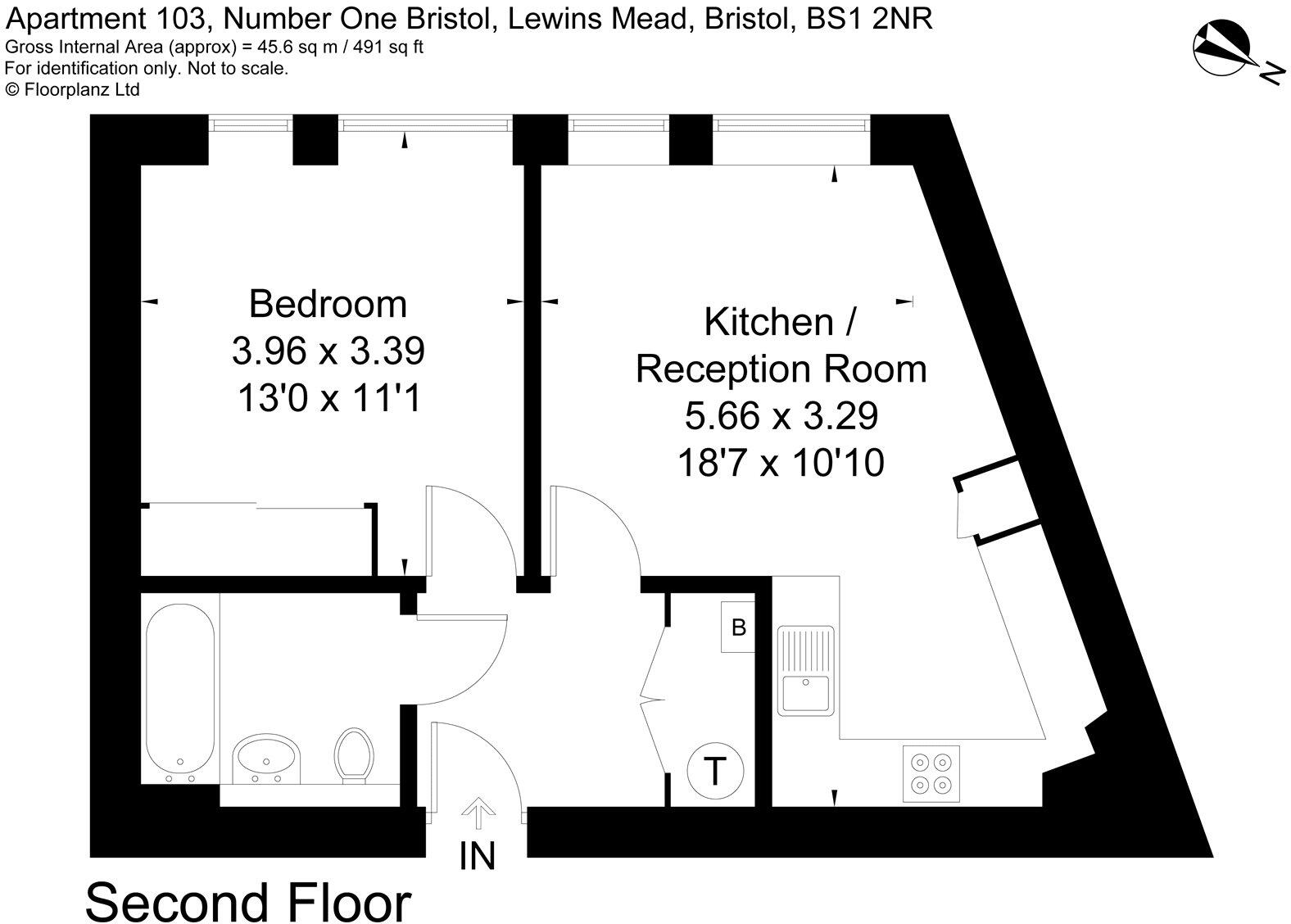 Number One Bristol, Lewins Mead, Bristol, BS1 floorplan