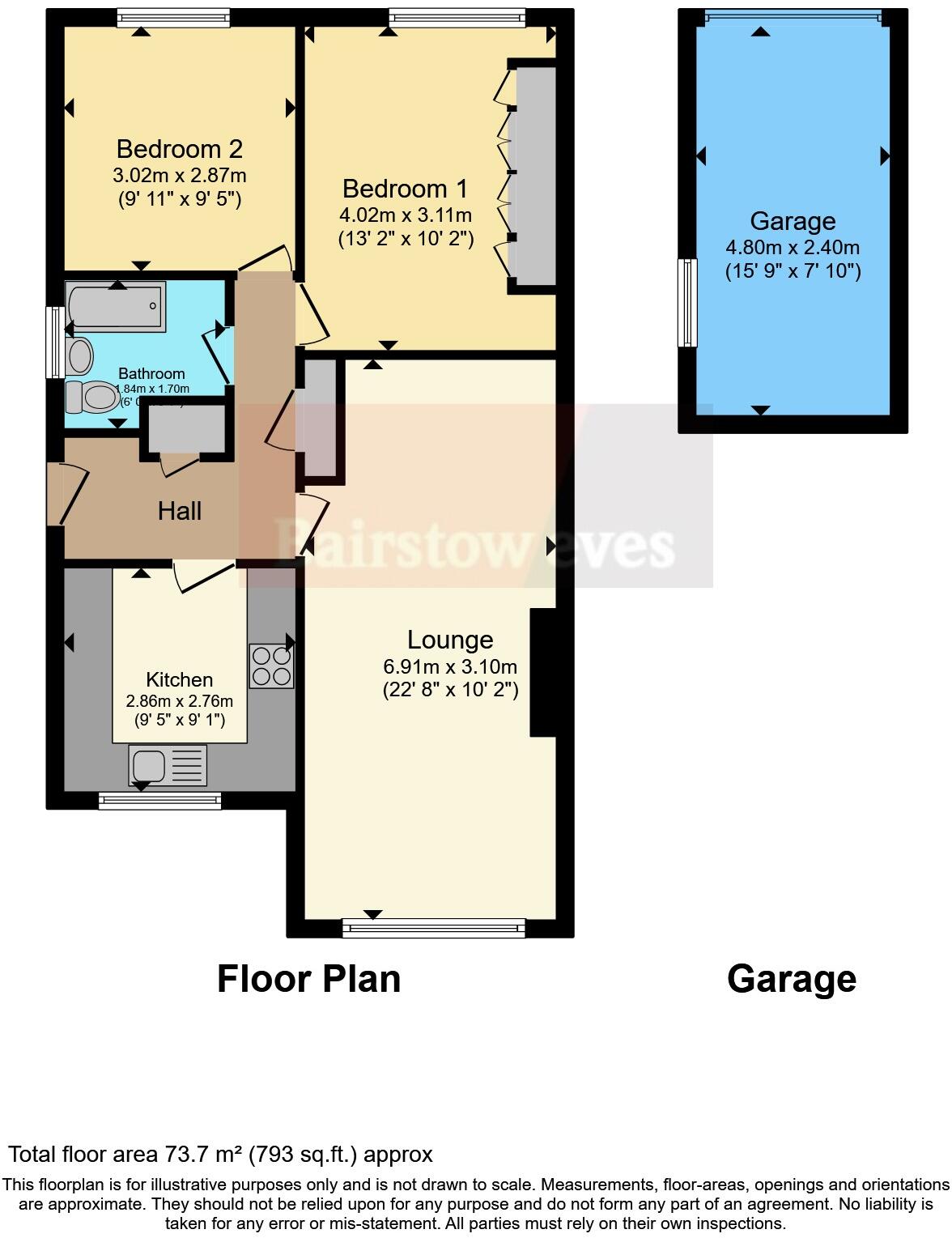 Beverley Close, Rainworth, Mansfield, Nottinghamshire, NG21 floorplan