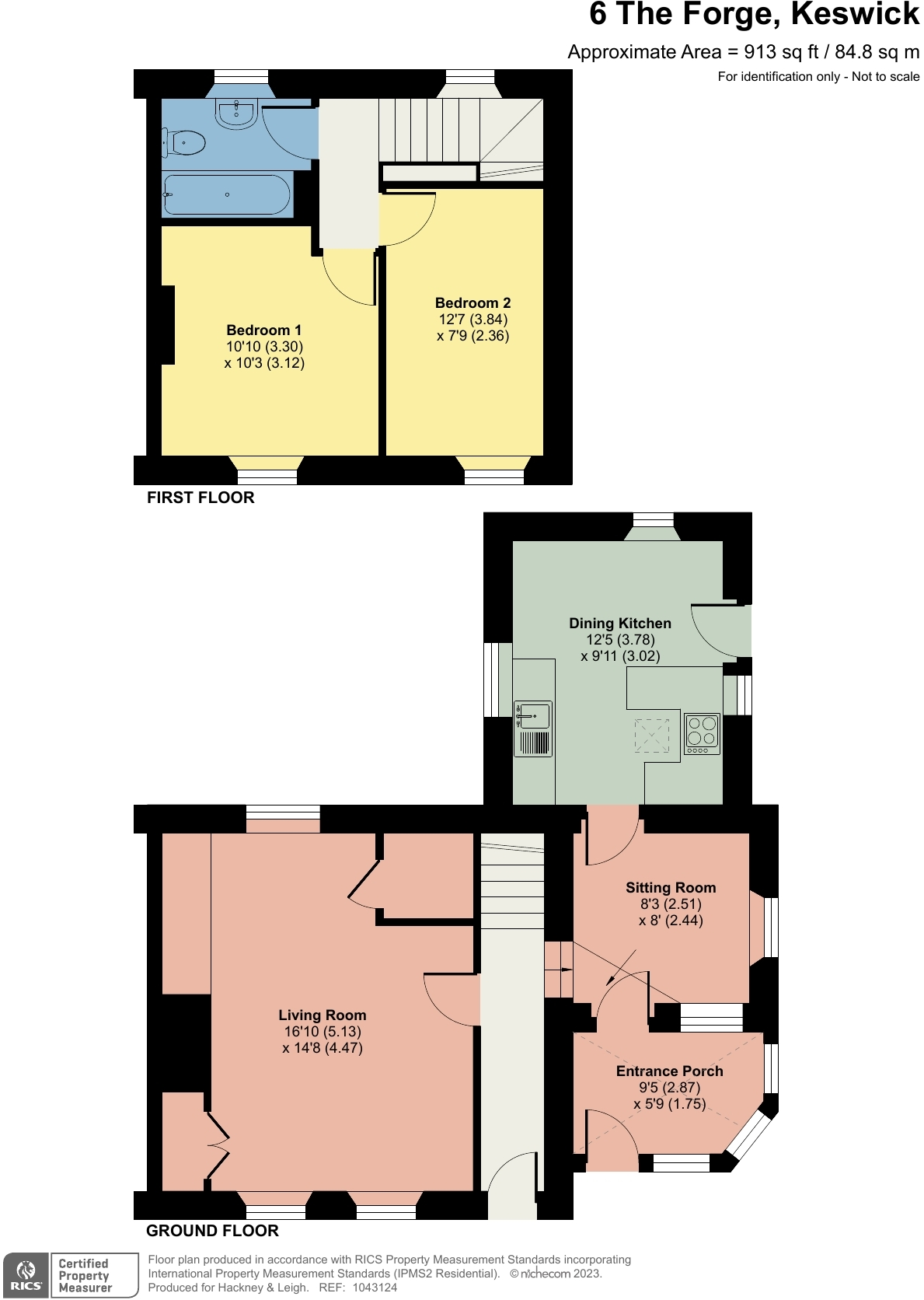 6 The Forge, Keswick, Cumbria, CA12 4NX floorplan