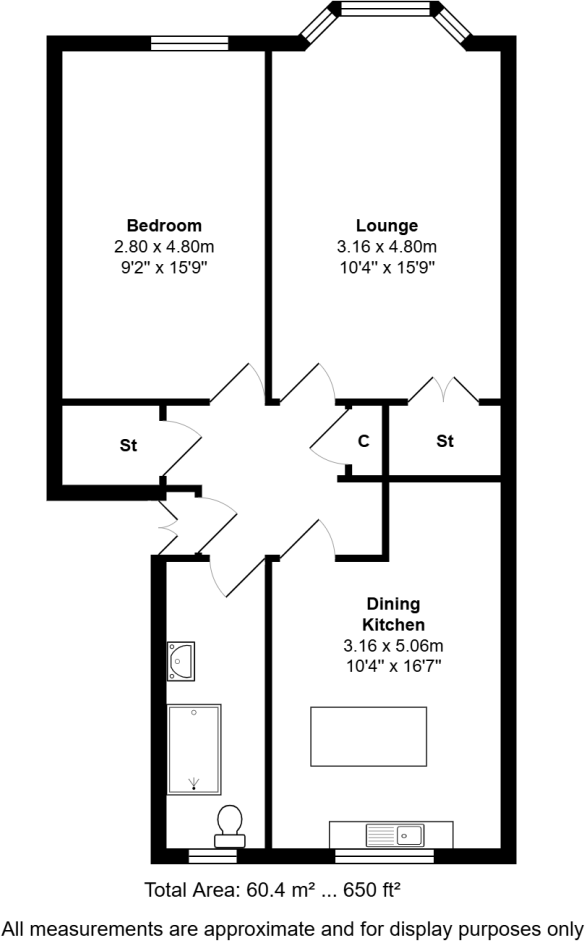 24 Sinclair Street, Helensburgh G84 8SU floorplan