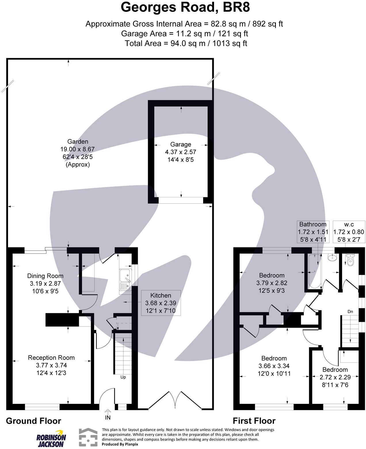 St Georges Road, Swanley, Kent, BR8 floorplan