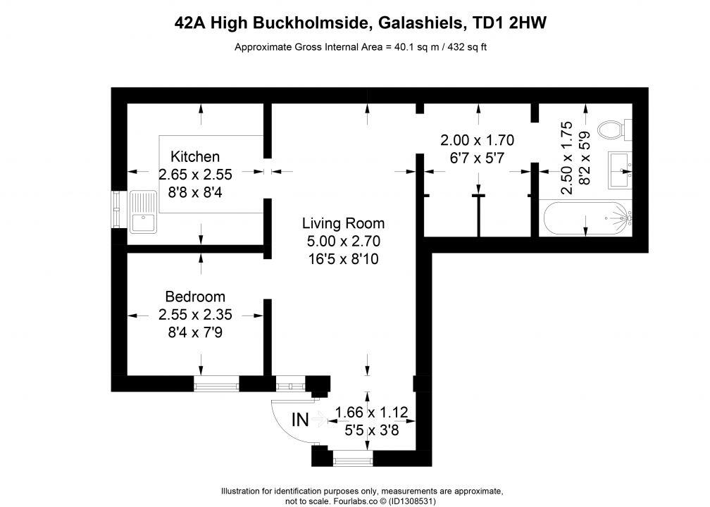 42A, High Buckholmside, Galashiels, TD1 2HW floorplan