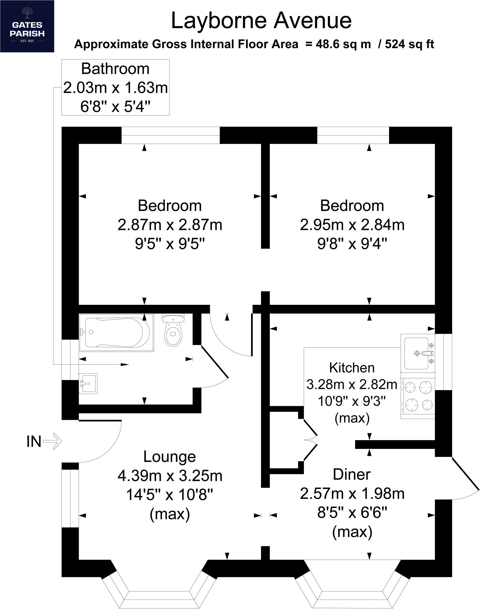 Layborne Avenue, Noak Hill, Romford, RM3 floorplan
