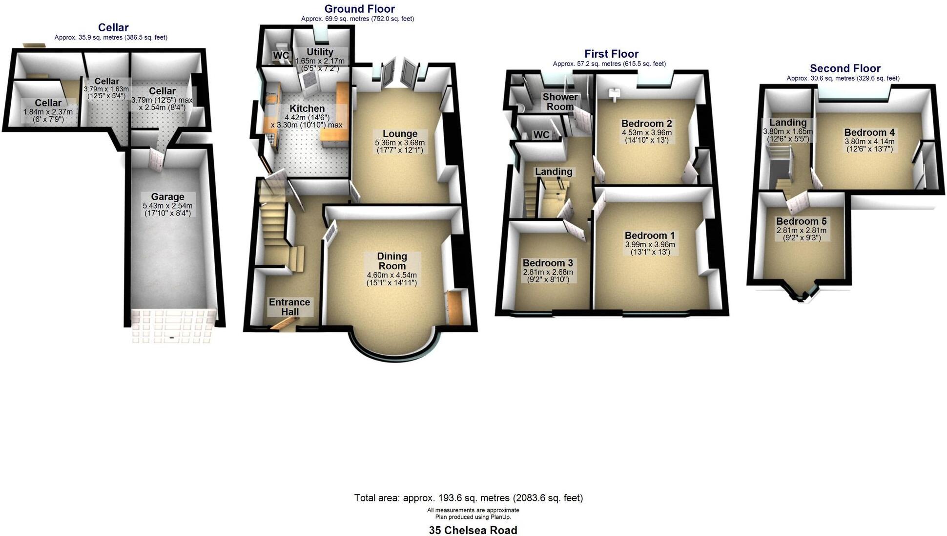 Chelsea Road, Brincliffe, S11 floorplan