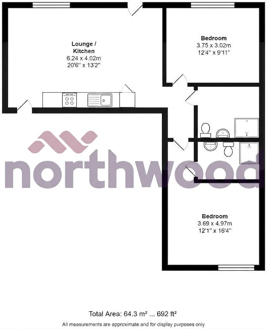 33 Northgate House  Stonegate Road, Meanwood, Leeds, LS6 floorplan