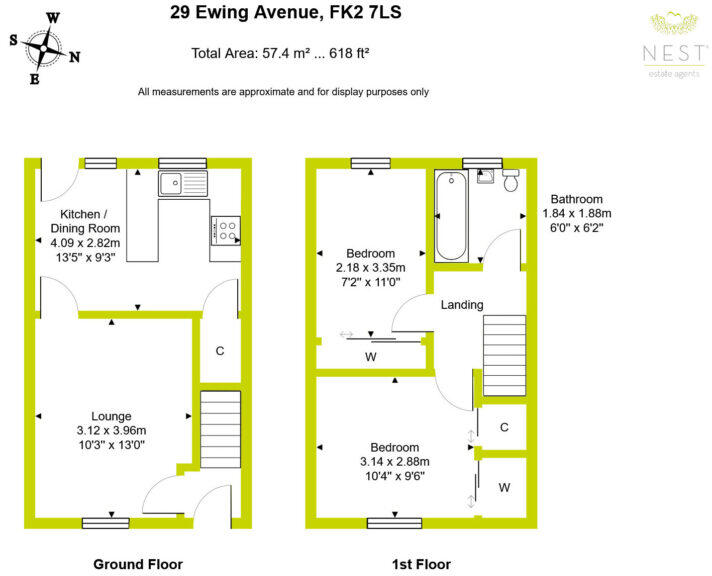 29 Ewing Avenue, Falkirk, FK2 7LS floorplan