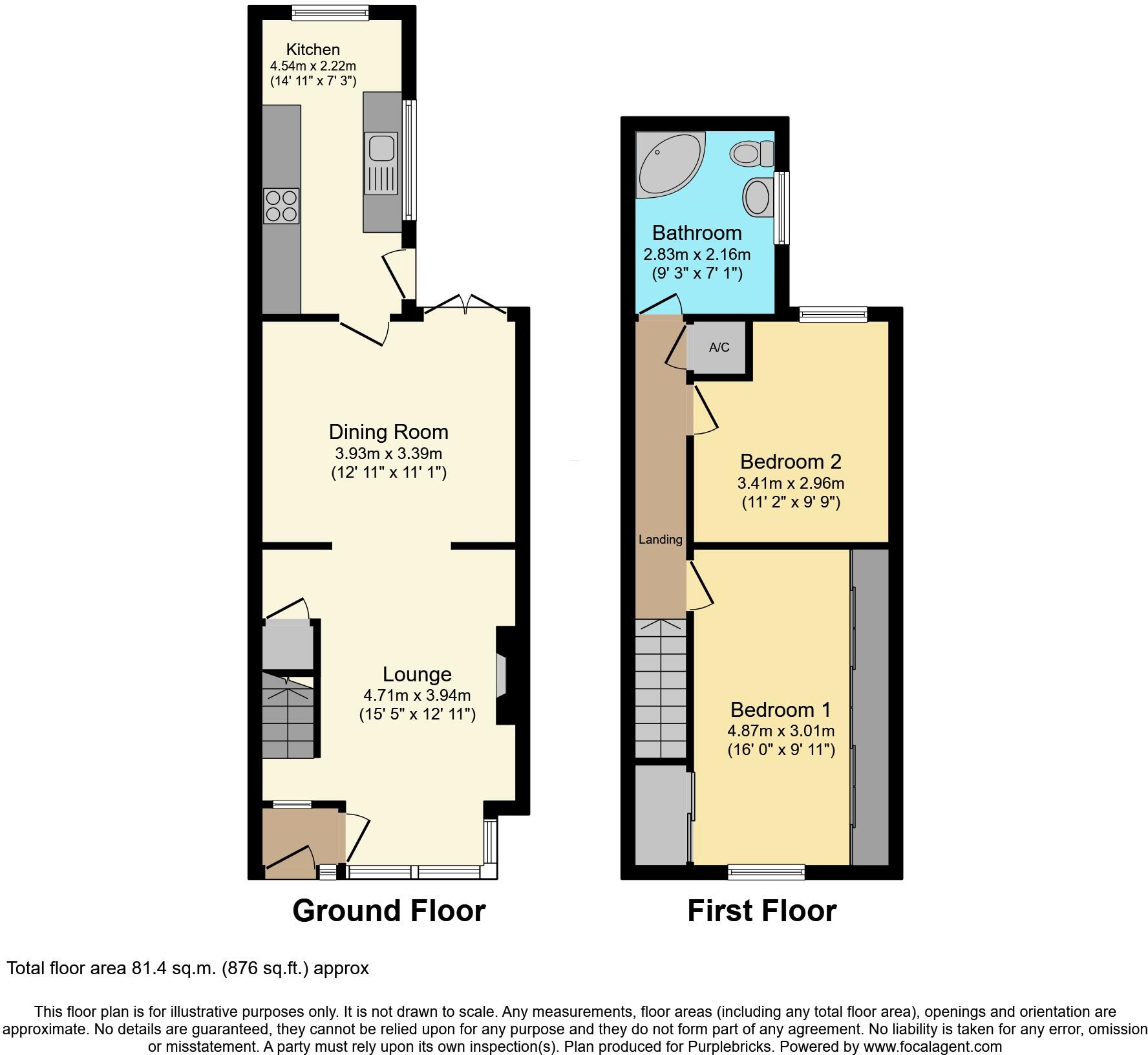 198, Sydney Road, Crewe, CW1 floorplan