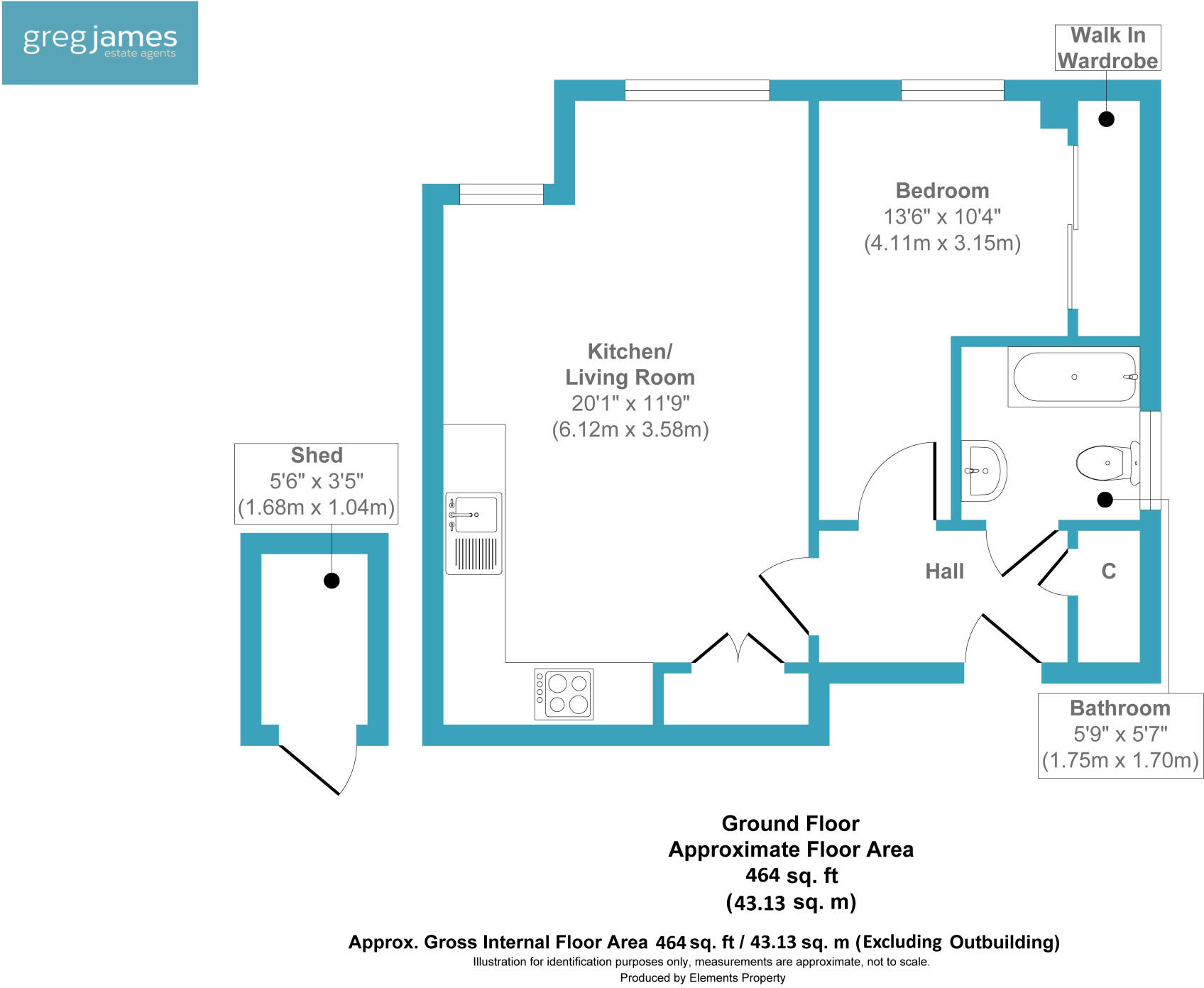 Almondale Court, Austen Road, Farnborough , GU14 floorplan