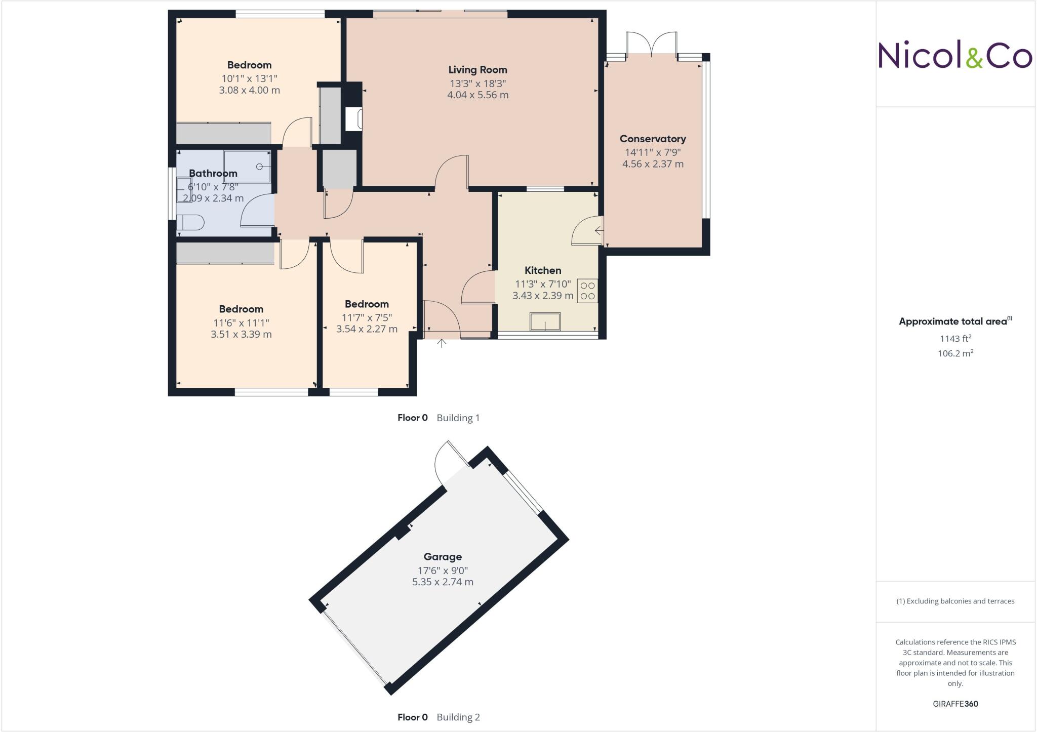 Chacewater Crescent, Worcester, Worcestershire, WR3 floorplan