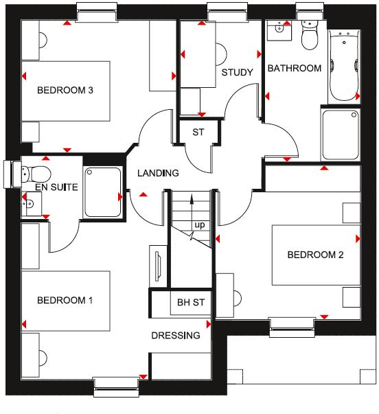 Meadowsweet Avenue, Stafford floorplan