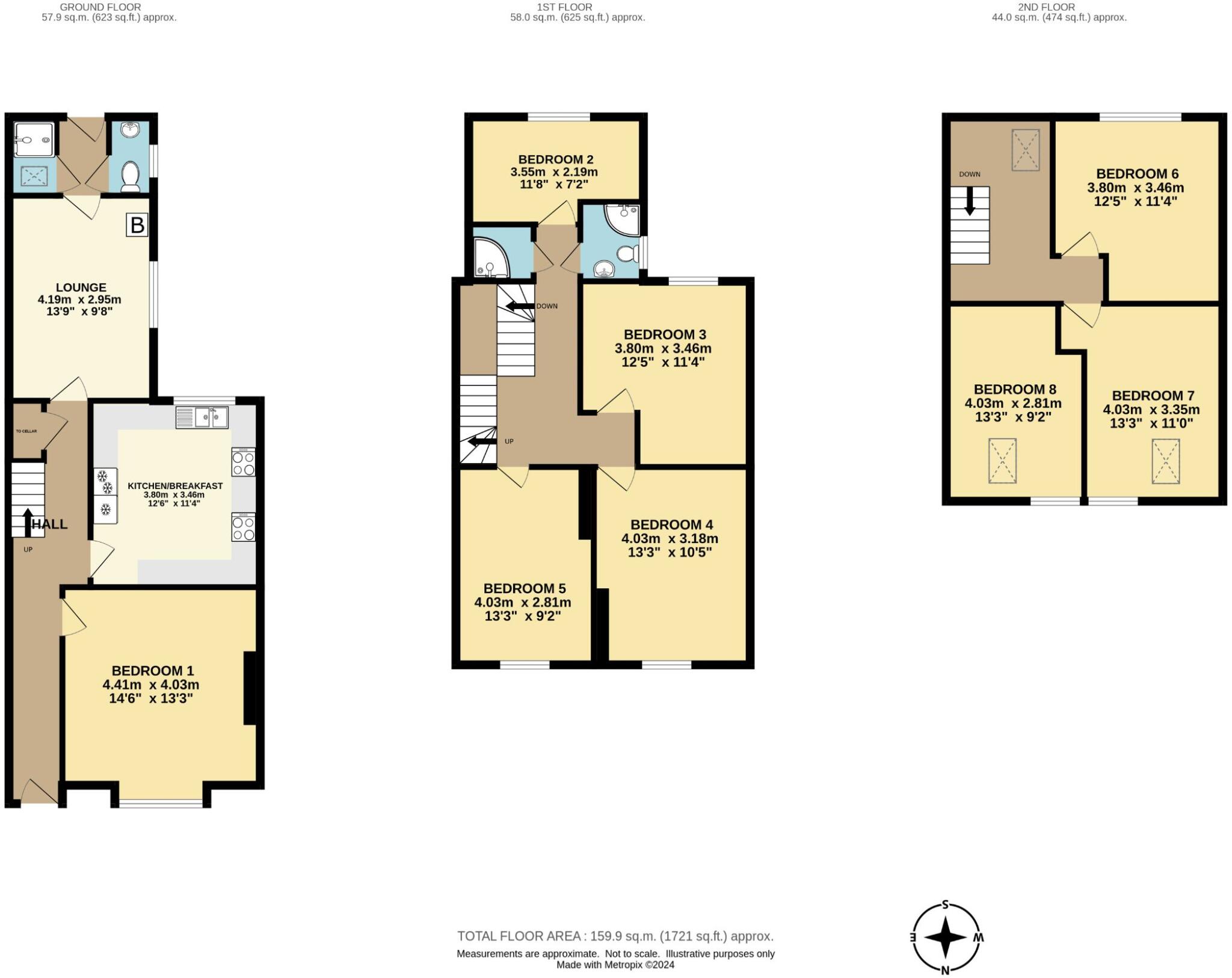 55 Holberry Gardens, Broomhall floorplan