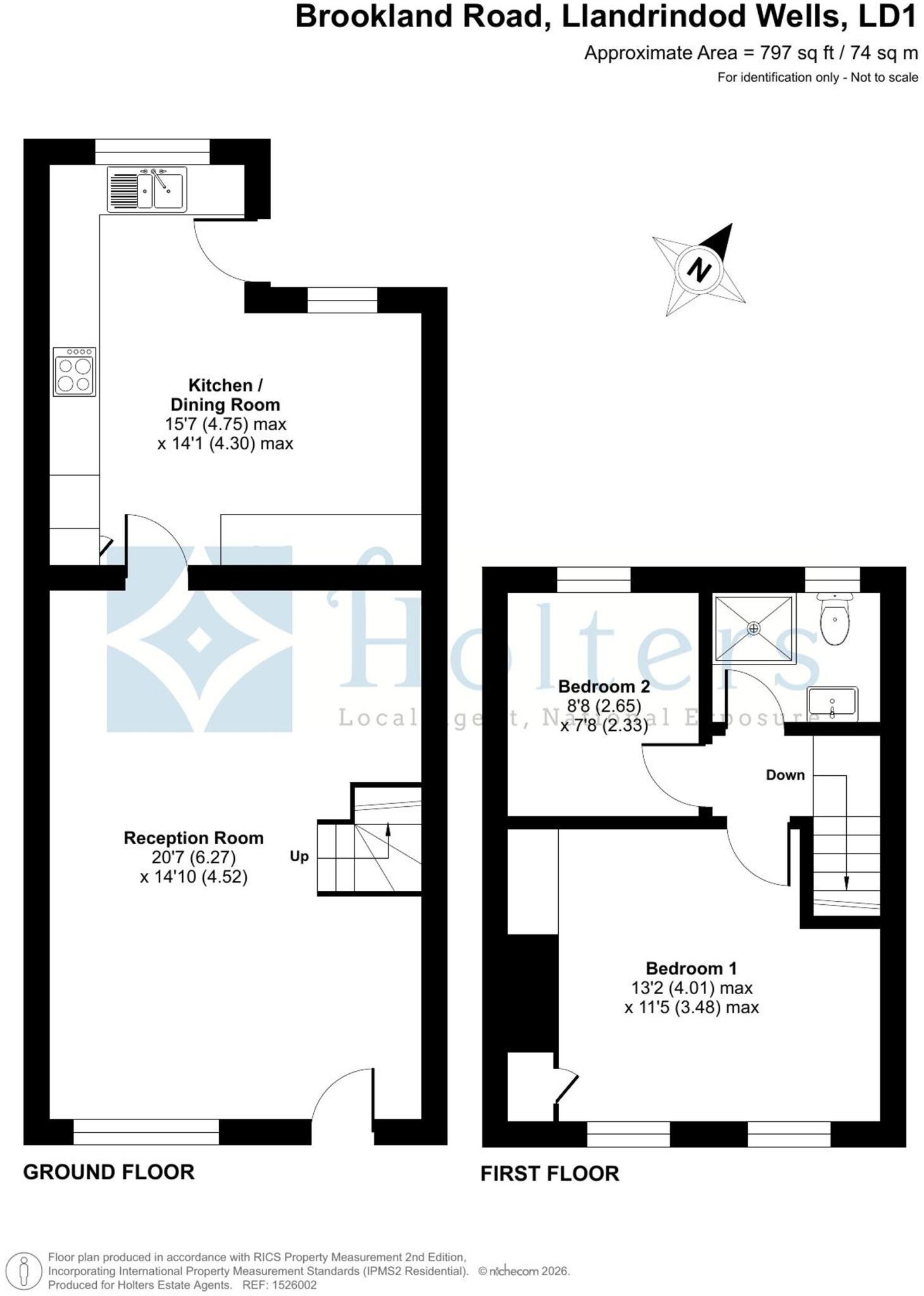 Brookland Road, Llandrindod Wells, LD1 floorplan