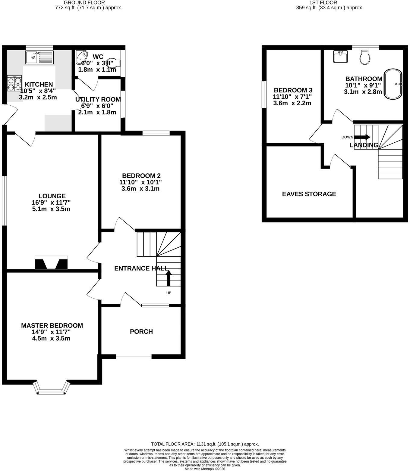 High Lane East, West Hallam, Ilkeston, DE7 6HZ floorplan