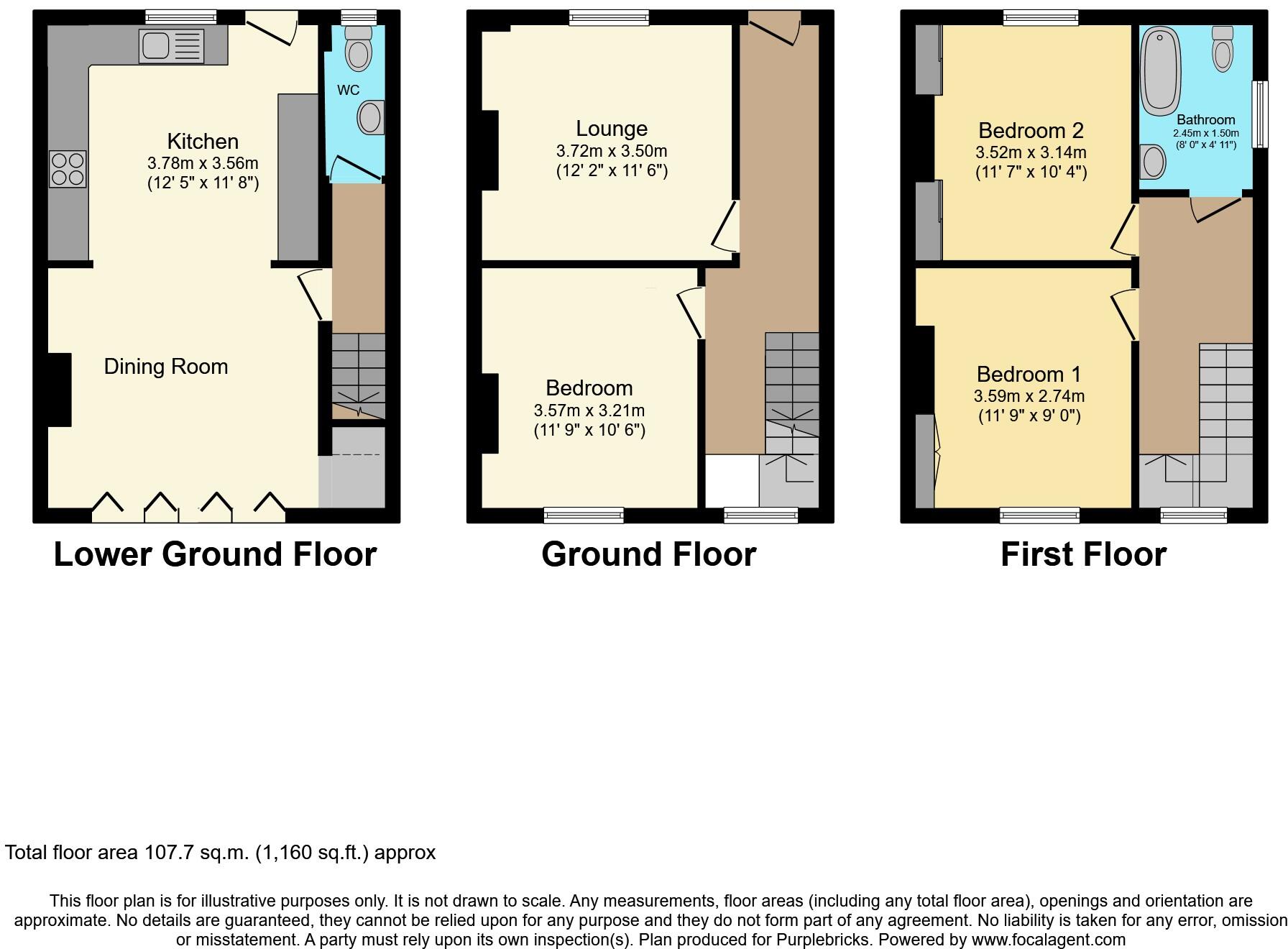 Queens Road, Tunbridge Wells, TN4 floorplan