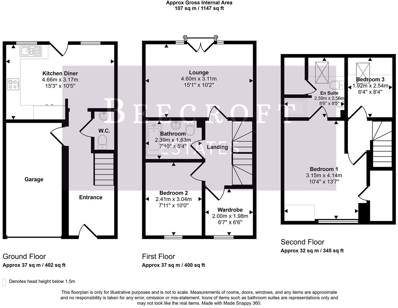 Little Stubbing, Wombwell, Barnsley floorplan