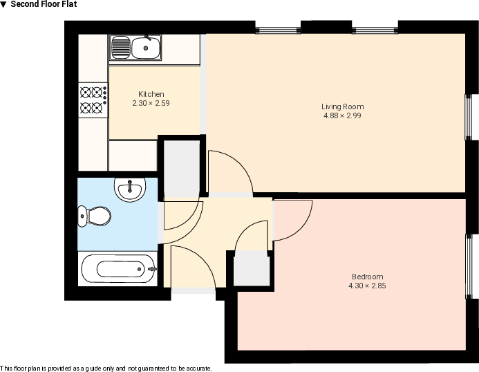 East Reach, Taunton floorplan