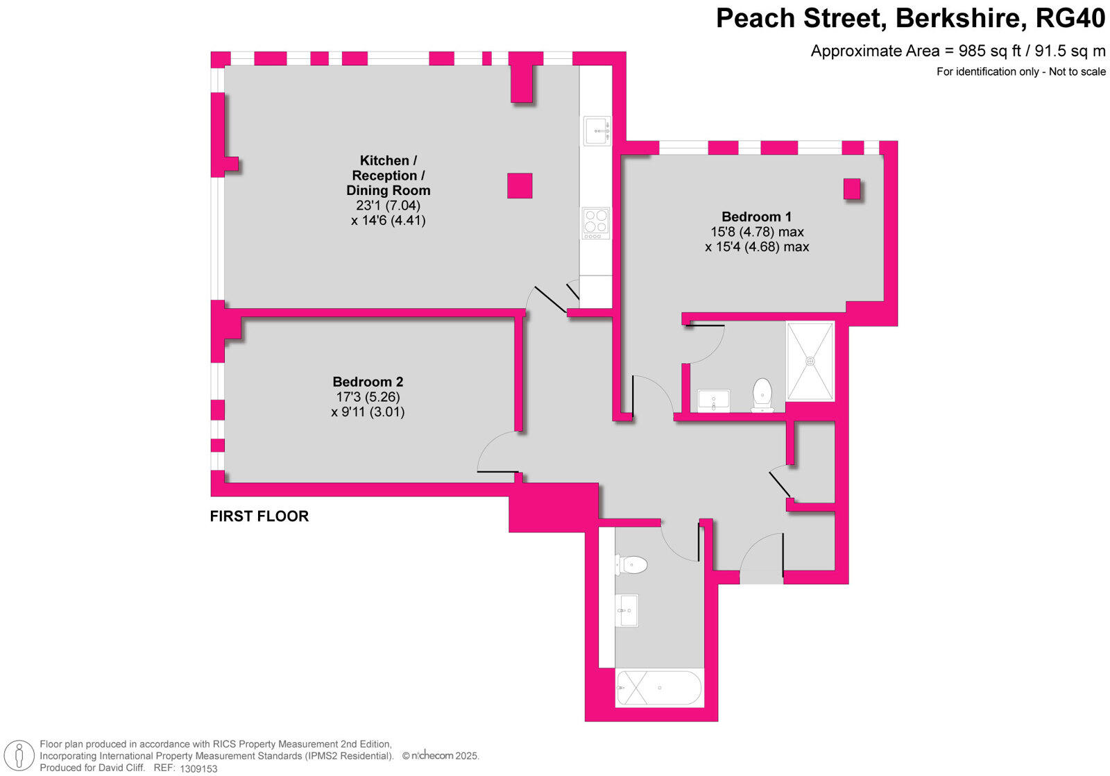 Peach Street, Wokingham, Berkshire, RG40 floorplan