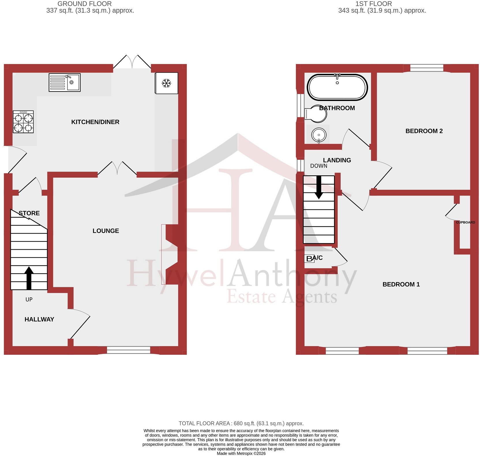 Hawthorn Park, Brynna, Pontyclun, Rhondda Cynon Taff. CF72 9QZ floorplan