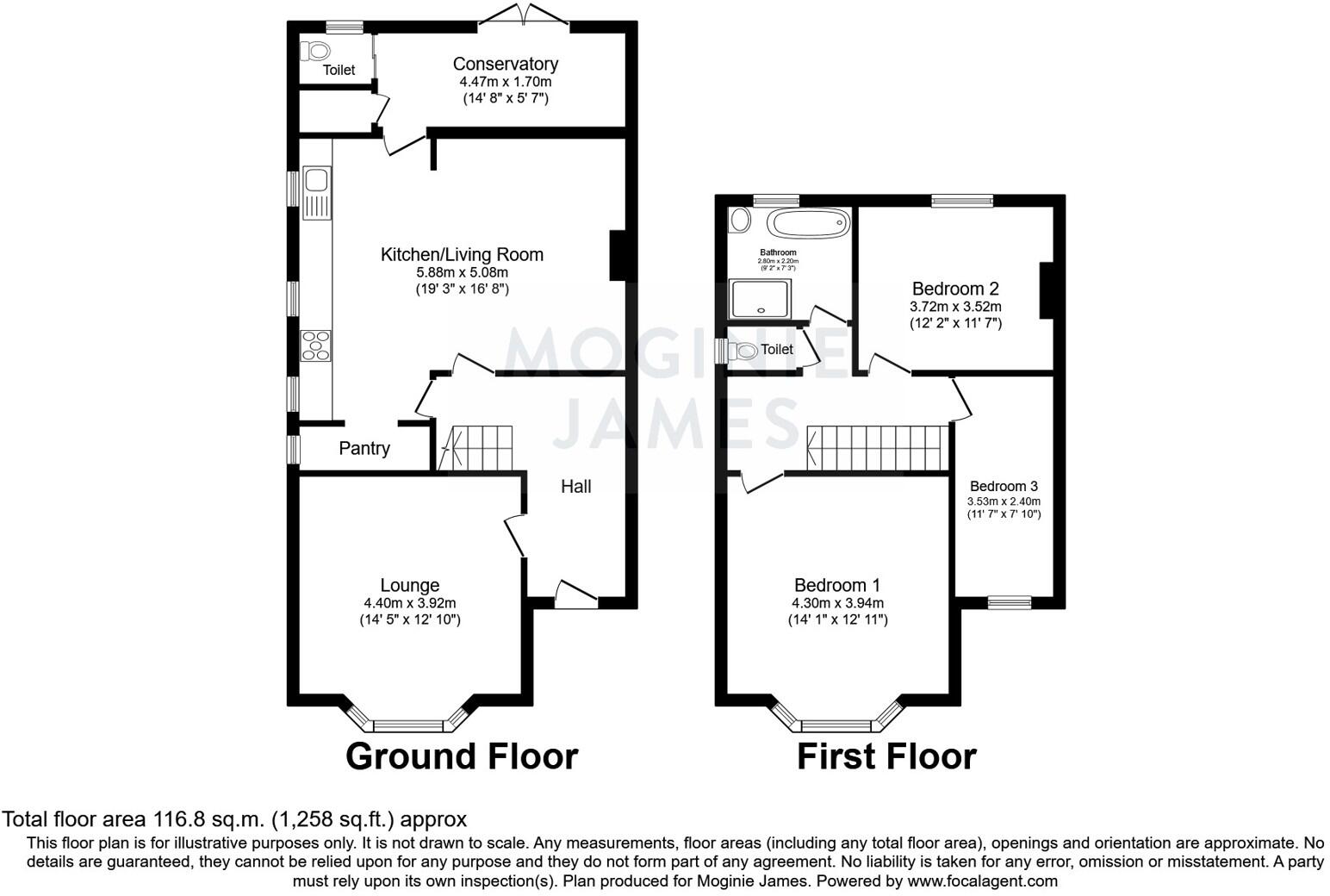 Windermere Avenue, Cardiff, CF23 floorplan