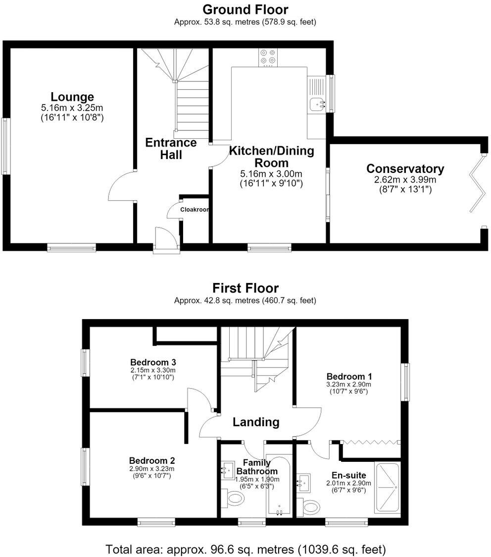 18 Wynn Drive, Melton Mowbray, LE13 1GJ floorplan