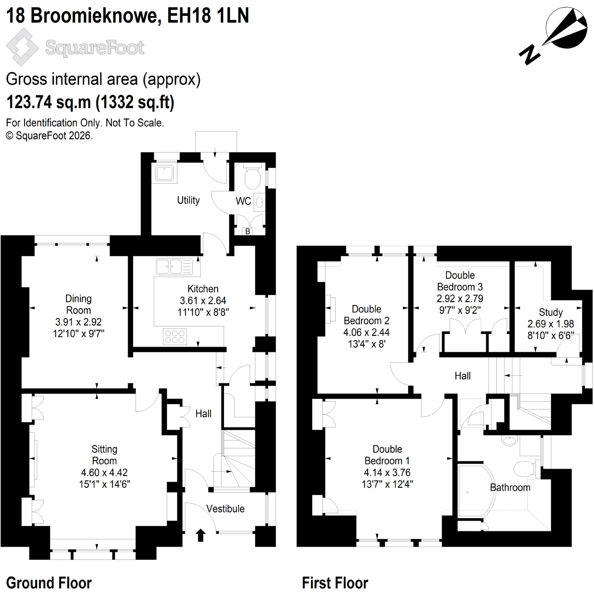 Broomieknowe, Lasswade, Midlothian, EH18 floorplan