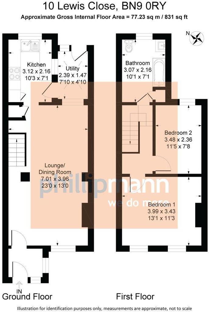 Lewis Close, Newhaven floorplan