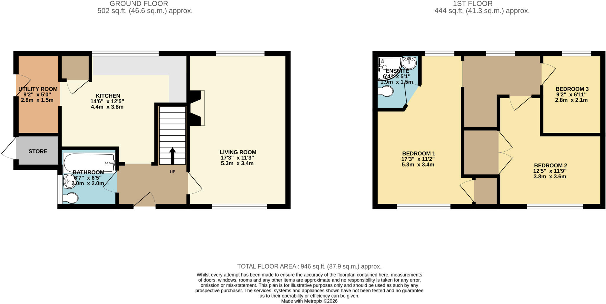 Papyrus Villas, Newton Kyme, Tadcaster, North Yorkshire, LS24 floorplan