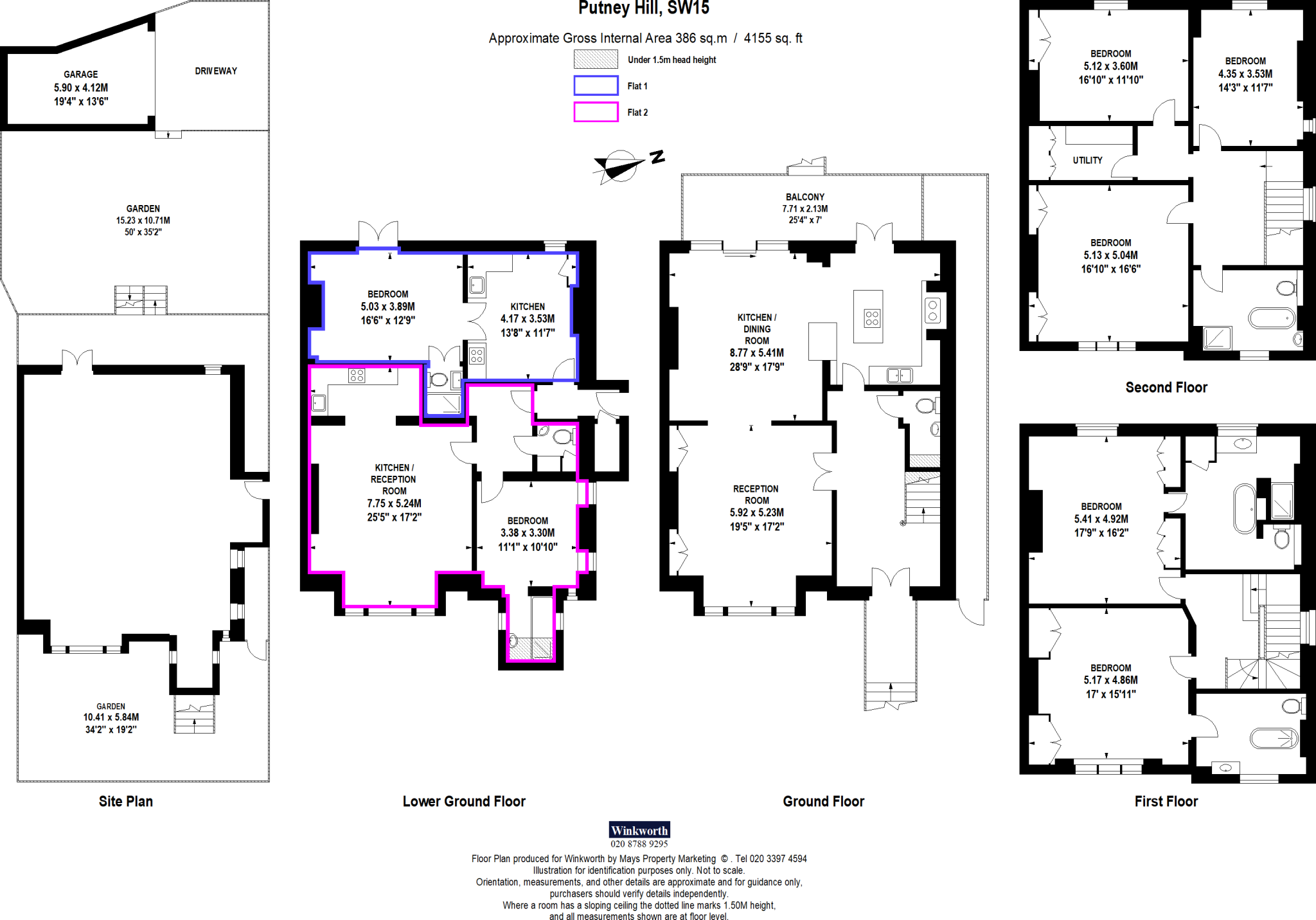 Putney Hill, London, SW15 floorplan