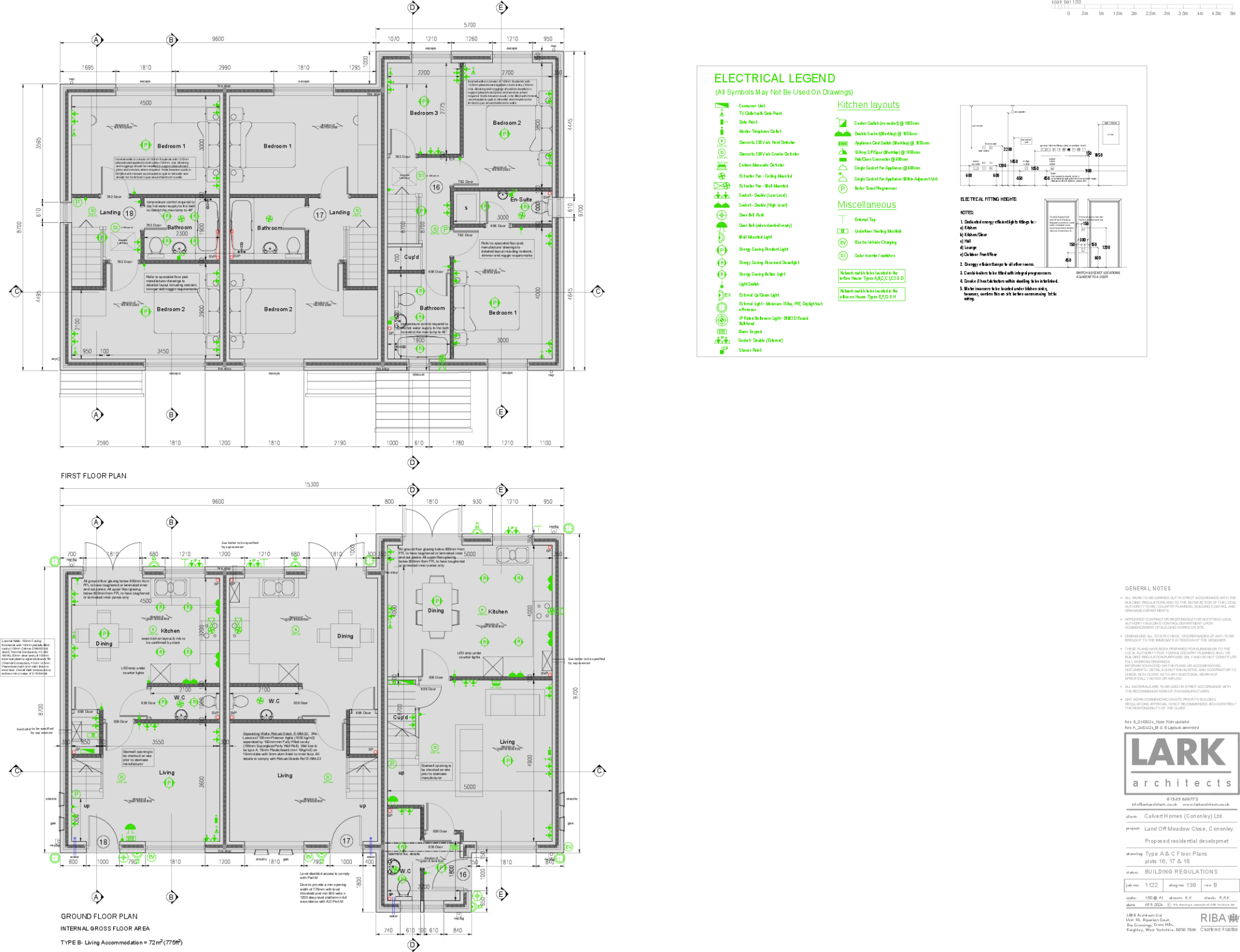 Plot 16, House Type C, The Meadows, Cononley floorplan