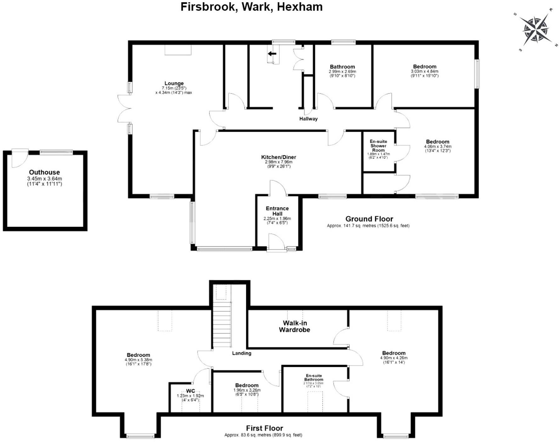 Firsbrook, Wark, Hexham, Northumberland floorplan