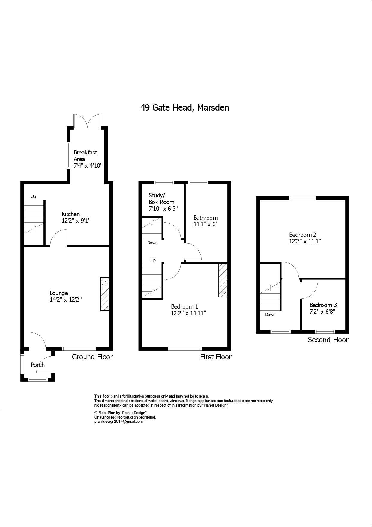 Gate Head, Marsden, Huddersfield, HD7 floorplan