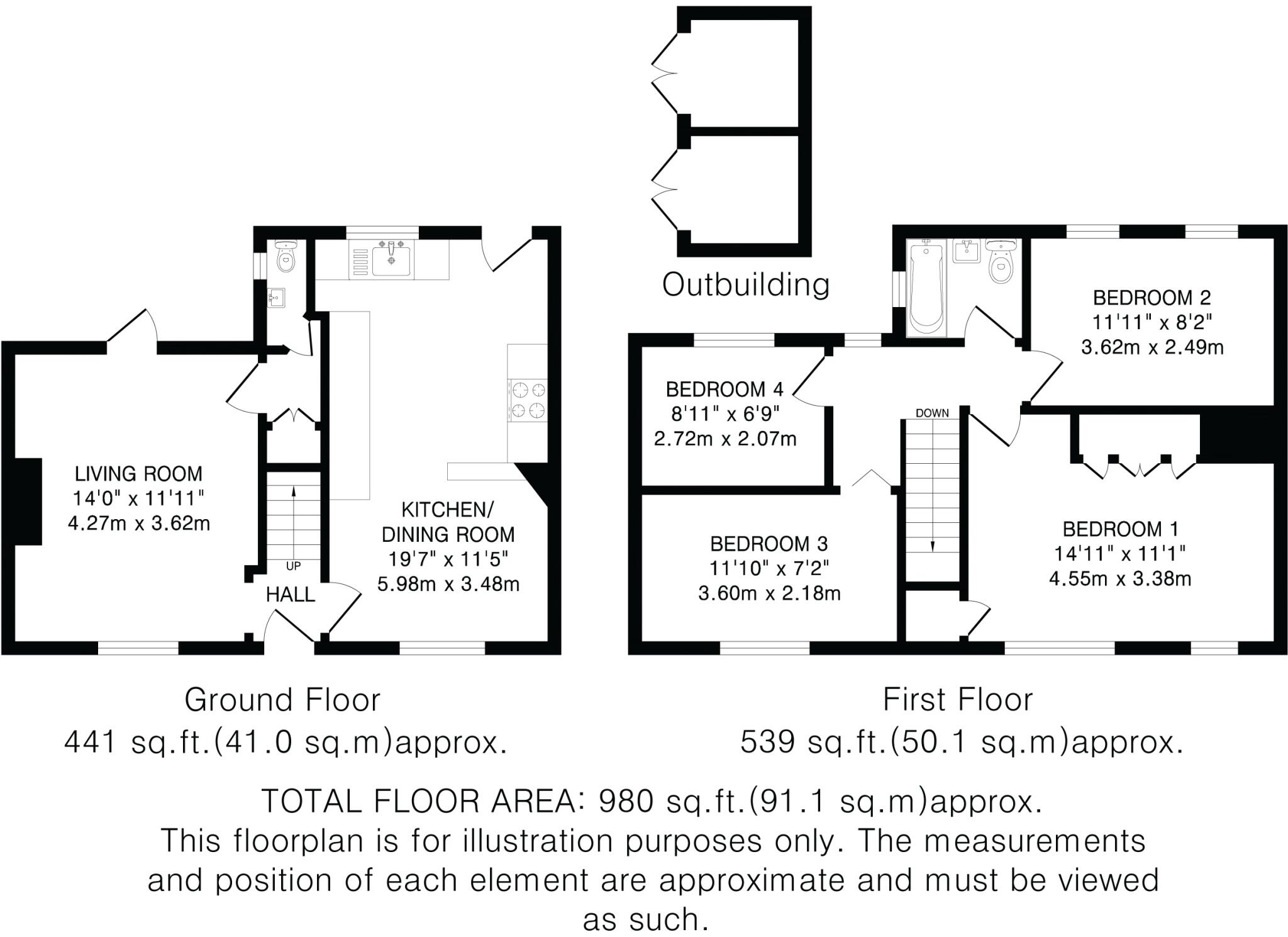 Handside Lane, Welwyn Garden City, Hertfordshire, AL8 floorplan