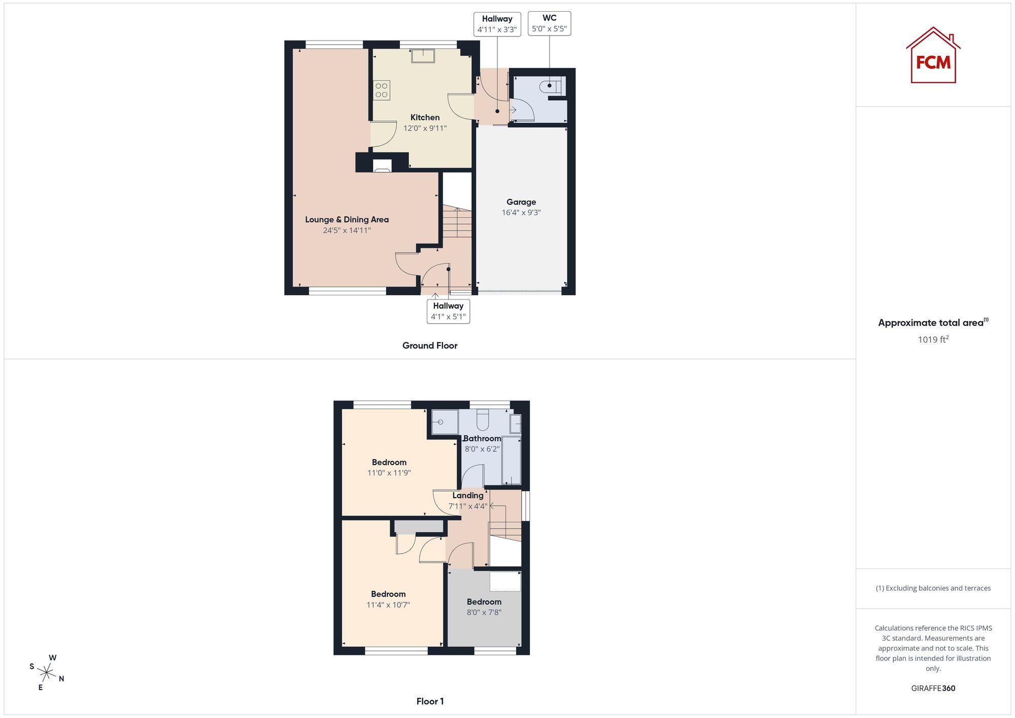 Whitestiles, Seaton, CA14 floorplan