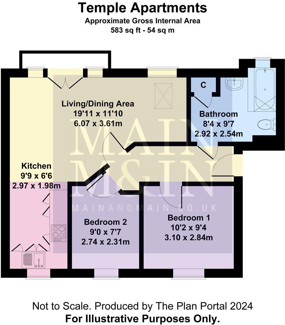 Temple Apartments, 51-55 Cornishway, Wythenshawe floorplan