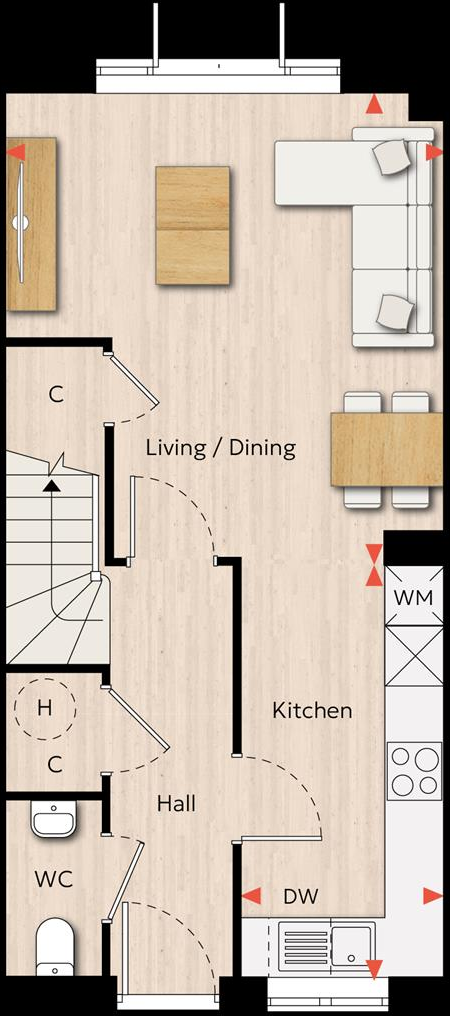 Phase one, Eastbrook Village, Milton Keynes floorplan