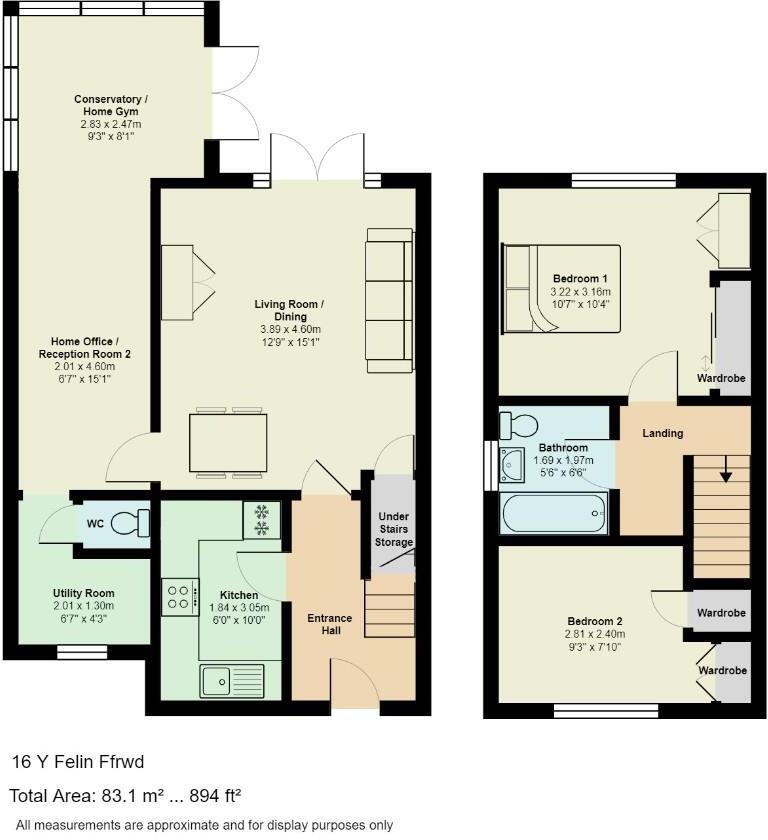 Y Felin Ffrwd, Caerphilly floorplan