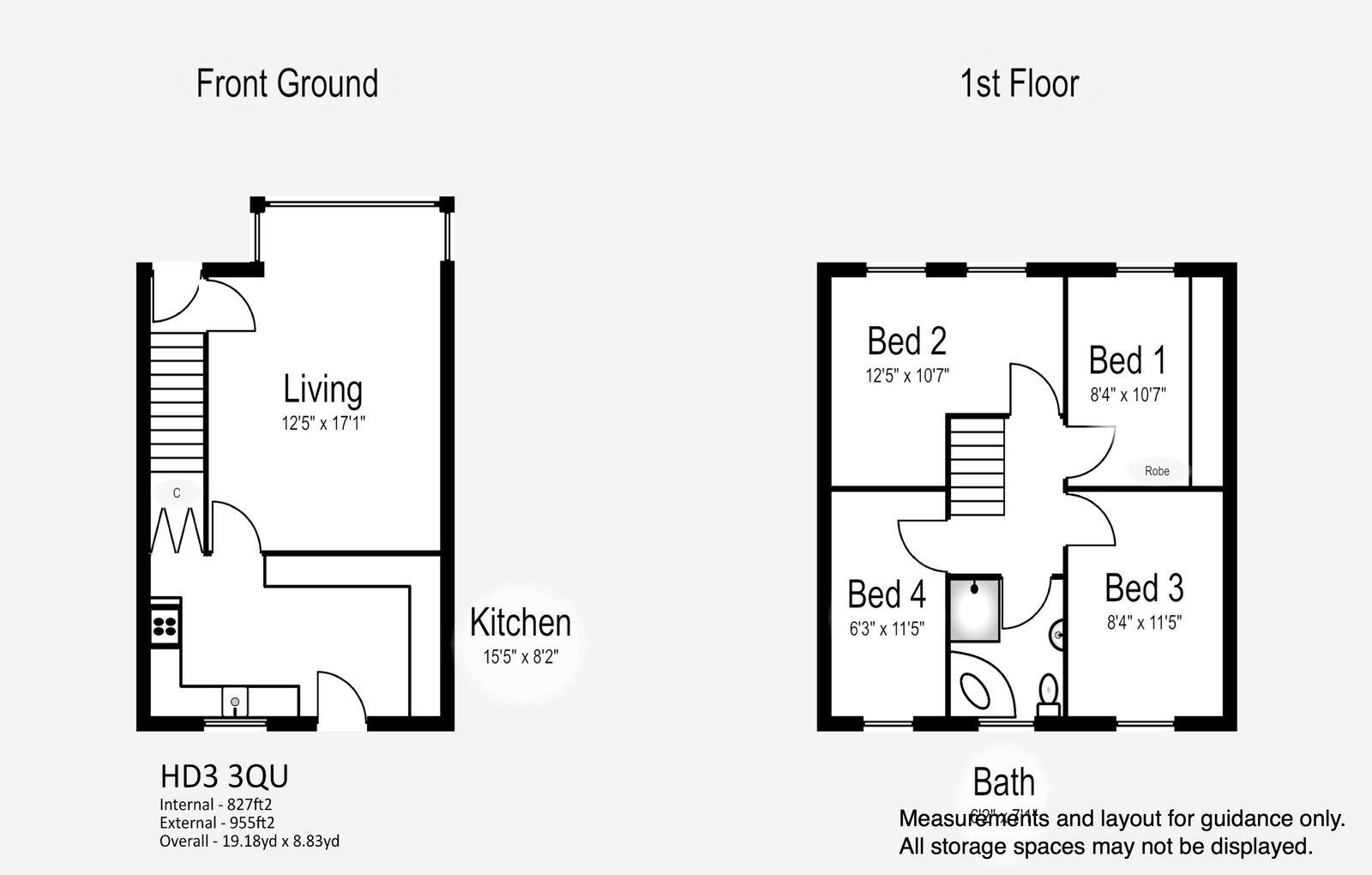 Lindley Avenue, Huddersfield, HD3 3QU floorplan