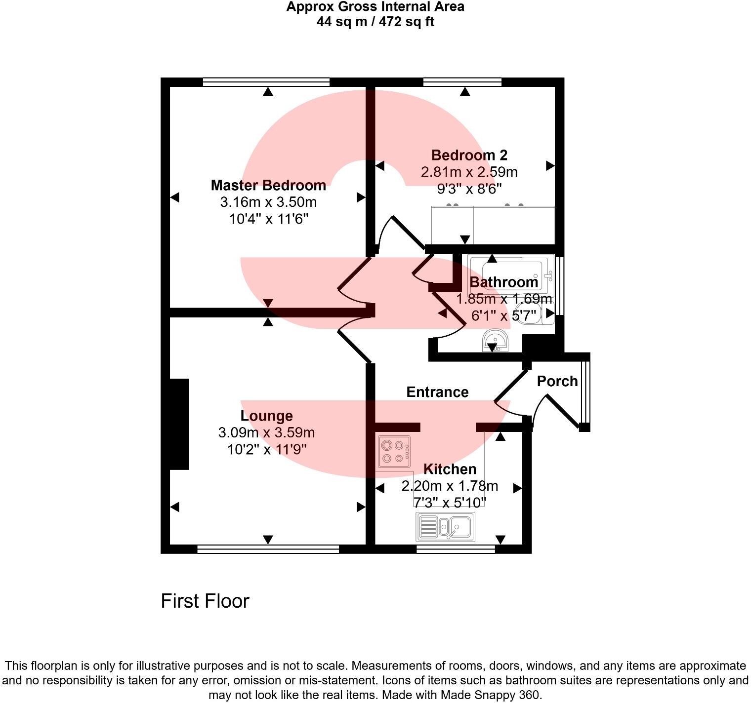 Vicarage Gardens, Plymouth, Devon, PL5 1LJ floorplan
