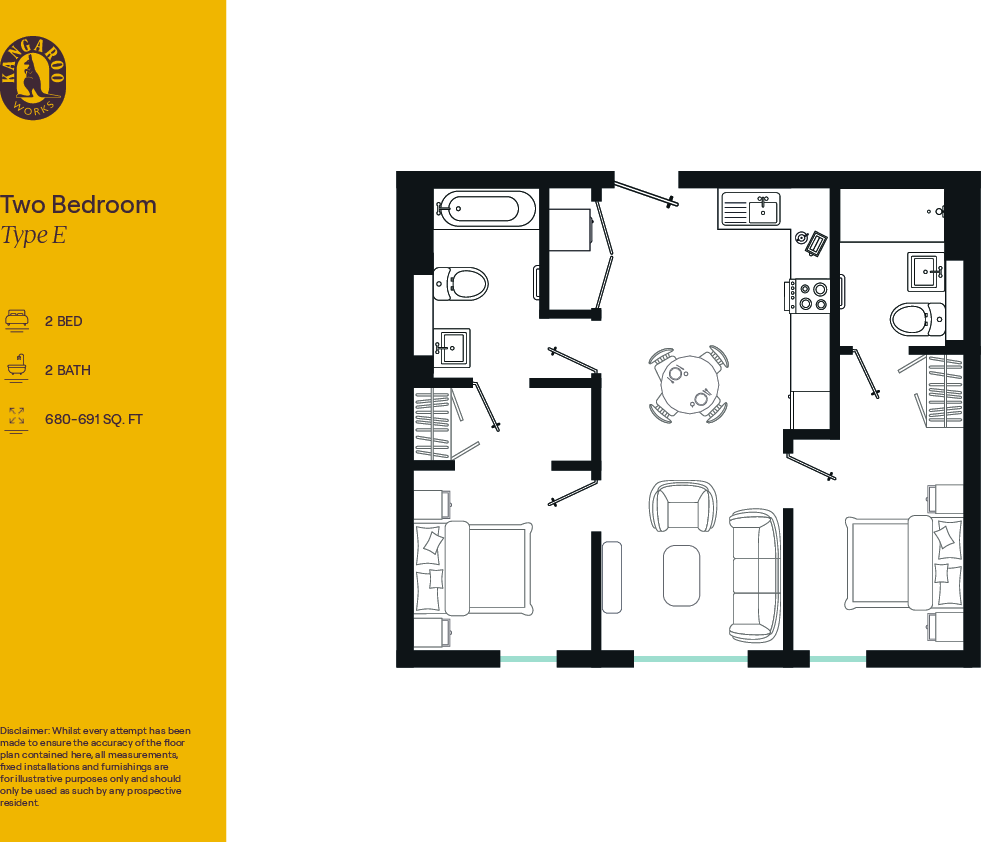 Flat 339, Kangaroo Works, Rockingham Street, Sheffield floorplan
