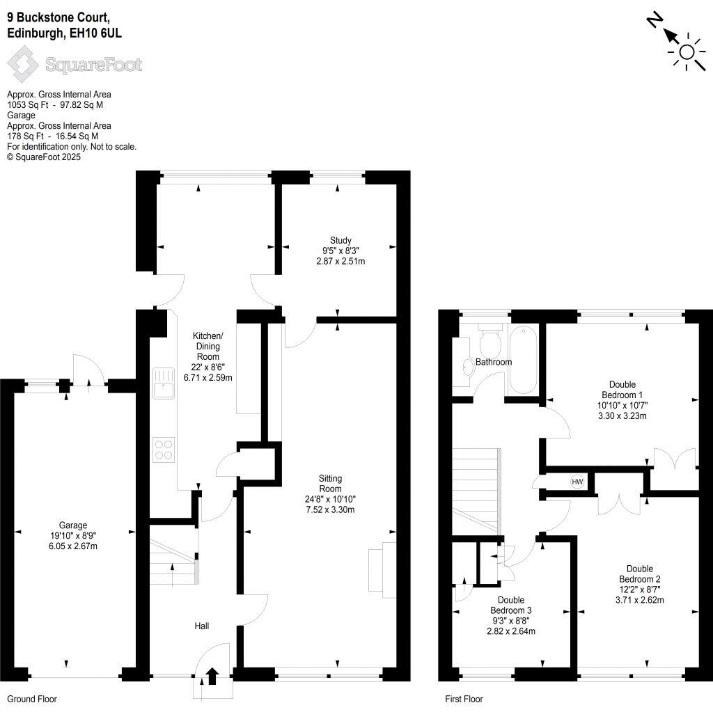 9 Buckstone Court, Edinburgh, EH10 6UL floorplan