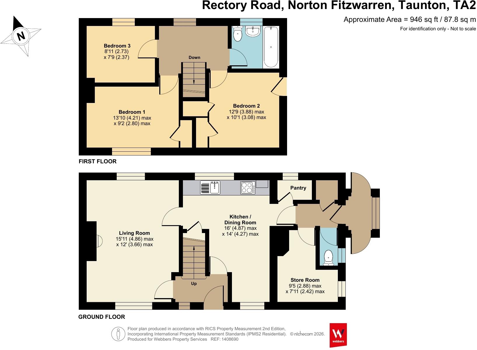 Rectory Road, Norton Fitzwarren, Taunton, Somerset, TA2 floorplan